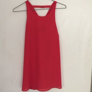 Sanctuary Red Dressy Tank Top Blouse